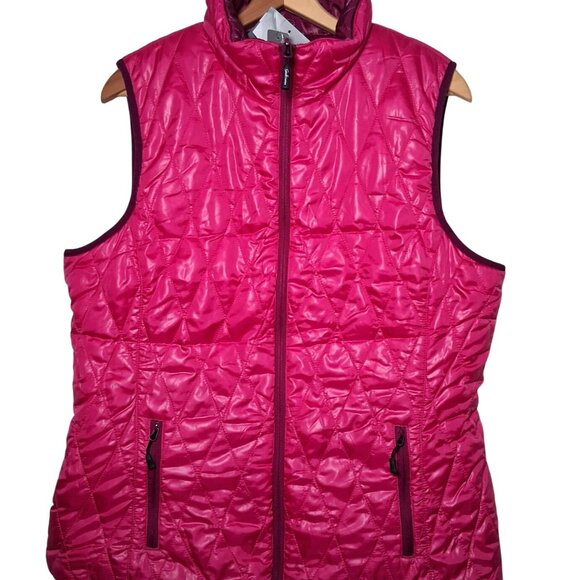 Gander Mountain Jackets & Blazers - Gander Mountain Guide Series Vest Large Lilac Rose Reversible Quilted Reversible